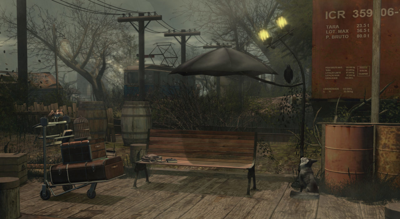 Goose - Umbrella bench